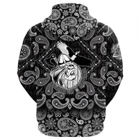 Viking Hoodie Norse Warrior Berserker with Bandana Paisley Style RLT12 - Wonder Print Shop