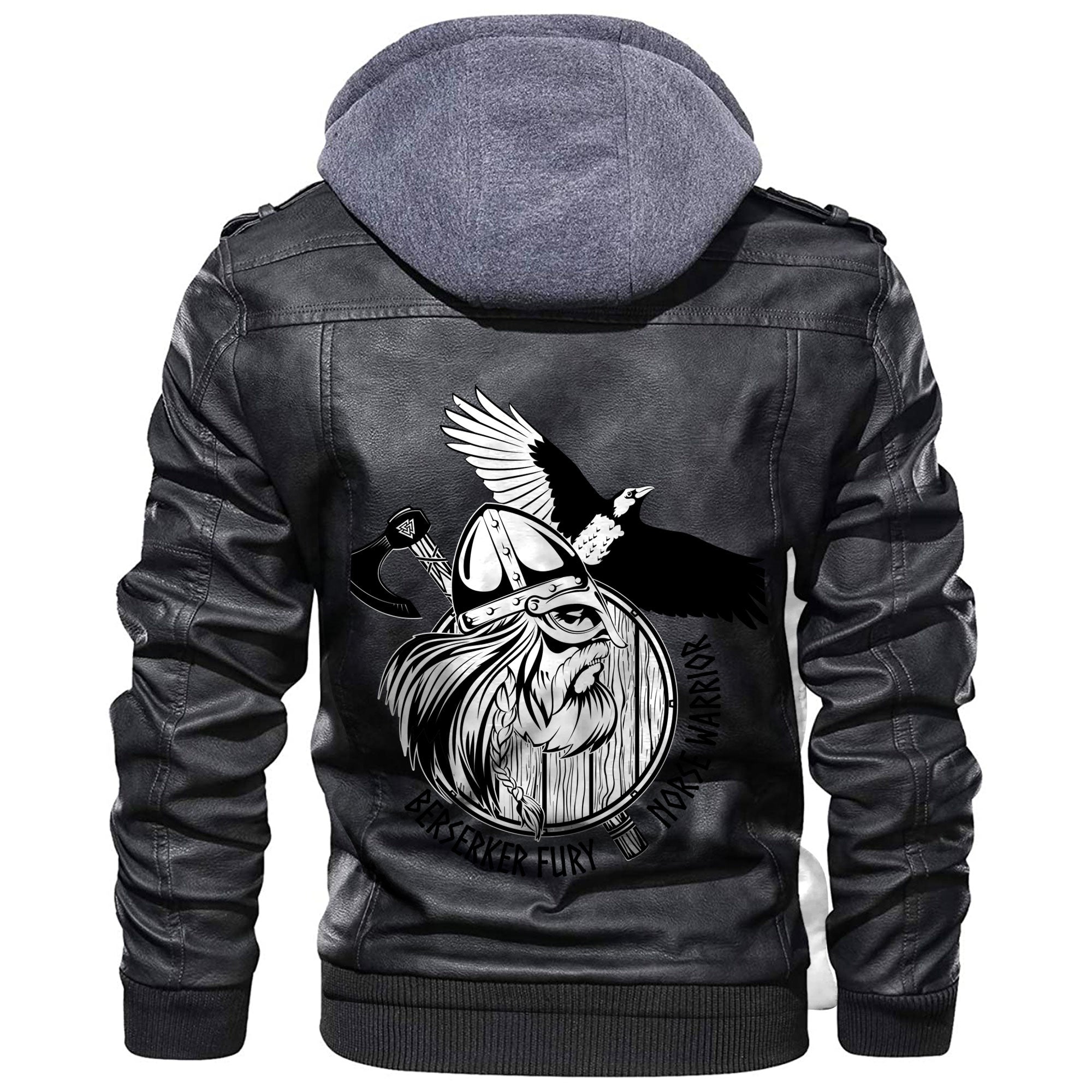 Viking Norse Warrior Berserker Leather Jacket RLT12 - Wonder Print Shop