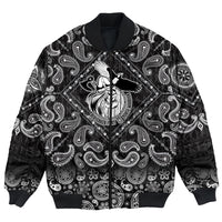 Viking Bomber Jacket Norse Warrior Berserker with Bandana Paisley Style RLT12 - Wonder Print Shop