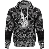 Viking Hoodie Norse Warrior Berserker with Bandana Paisley Style RLT12 - Wonder Print Shop
