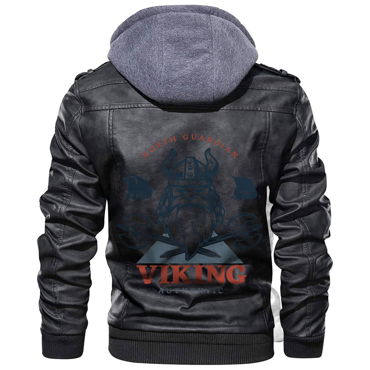 Viking North Guardian Authentic Leather Jacket RLT12 - Wonder Print Shop