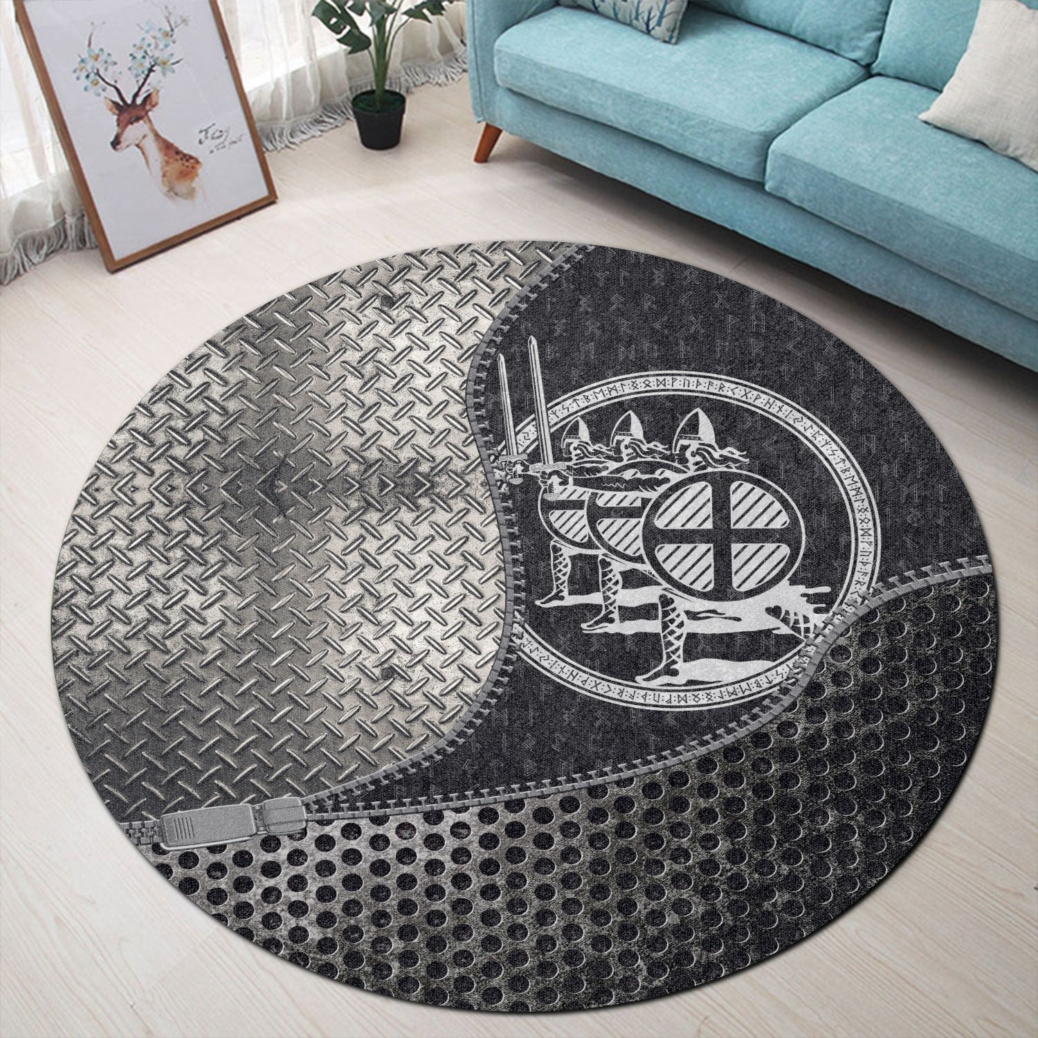 viking-carpet-northern-warriors-berserkers-with-swords-and-shields-round-carpet