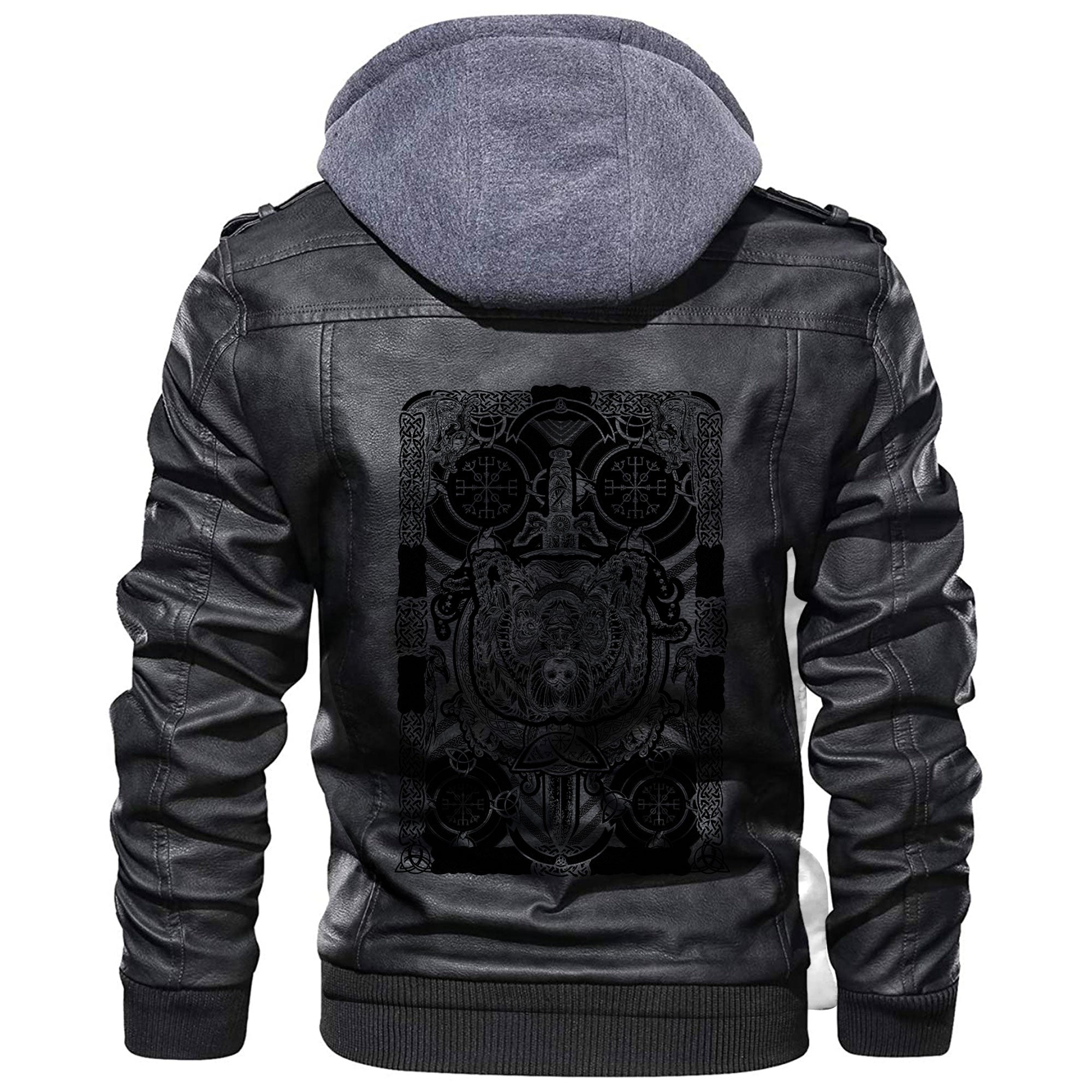 Viking Northern Ethnic Celtic Mythology Leather Jacket RLT12 - Wonder Print Shop