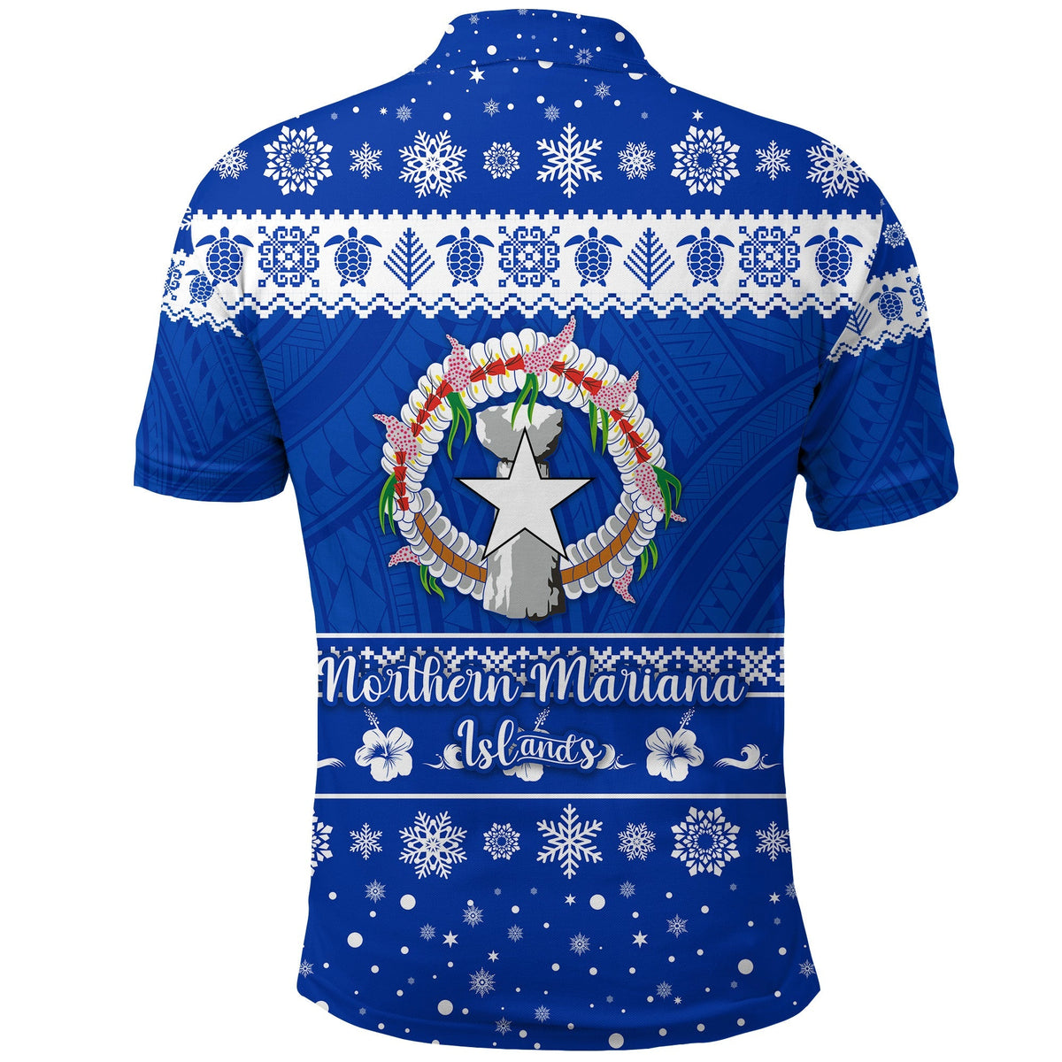 Northern Mariana Islands Polo Shirt Christmas Simple Style LT8 - Wonder Print Shop