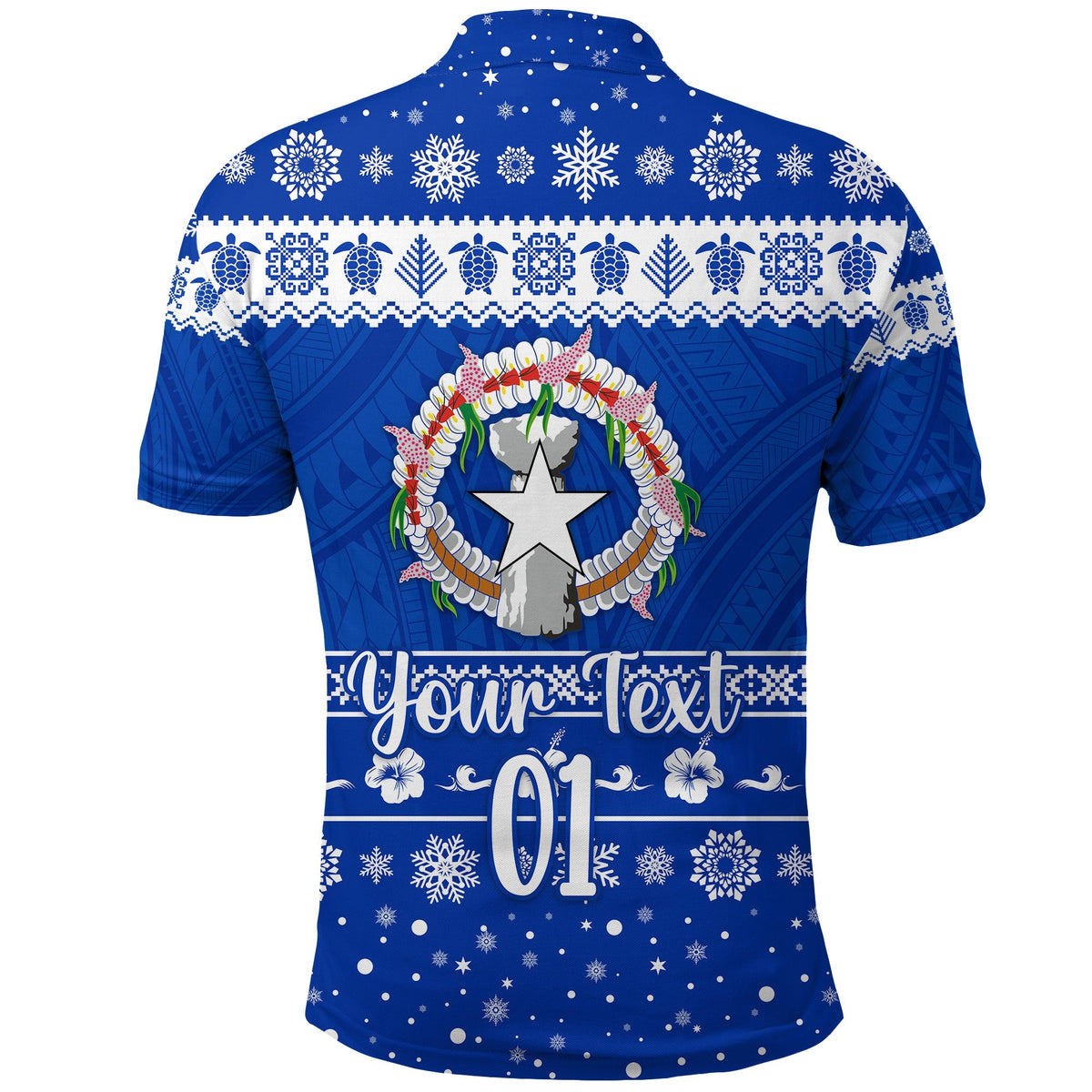 Custom Northern Mariana Islands Polo Shirt Christmas Simple Style LT8 - Wonder Print Shop