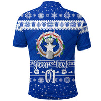 Custom Northern Mariana Islands Polo Shirt Christmas Simple Style LT8 - Wonder Print Shop