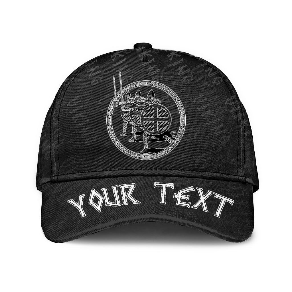 viking-classic-cap-custom-northern-warriors-berserkers-with-swords-and-shields-classic-cap