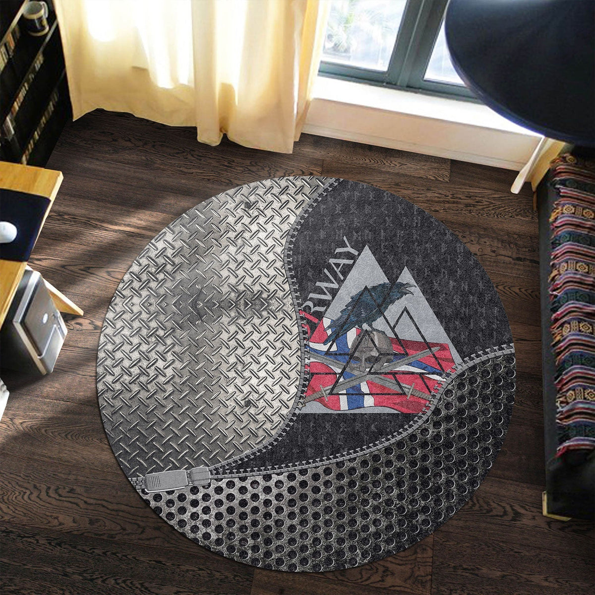 viking-carpet-norway-valknut-round-carpet