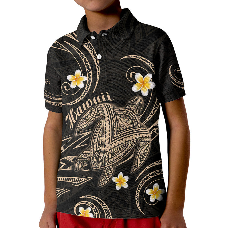 Custom Hawaii Polo Shirt Hawaiian Turtle Plumeria Mixed Polynesian Nude Style - Wonder Print Shop