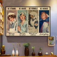 nurse-be-strong-everyday-horizontal-poster