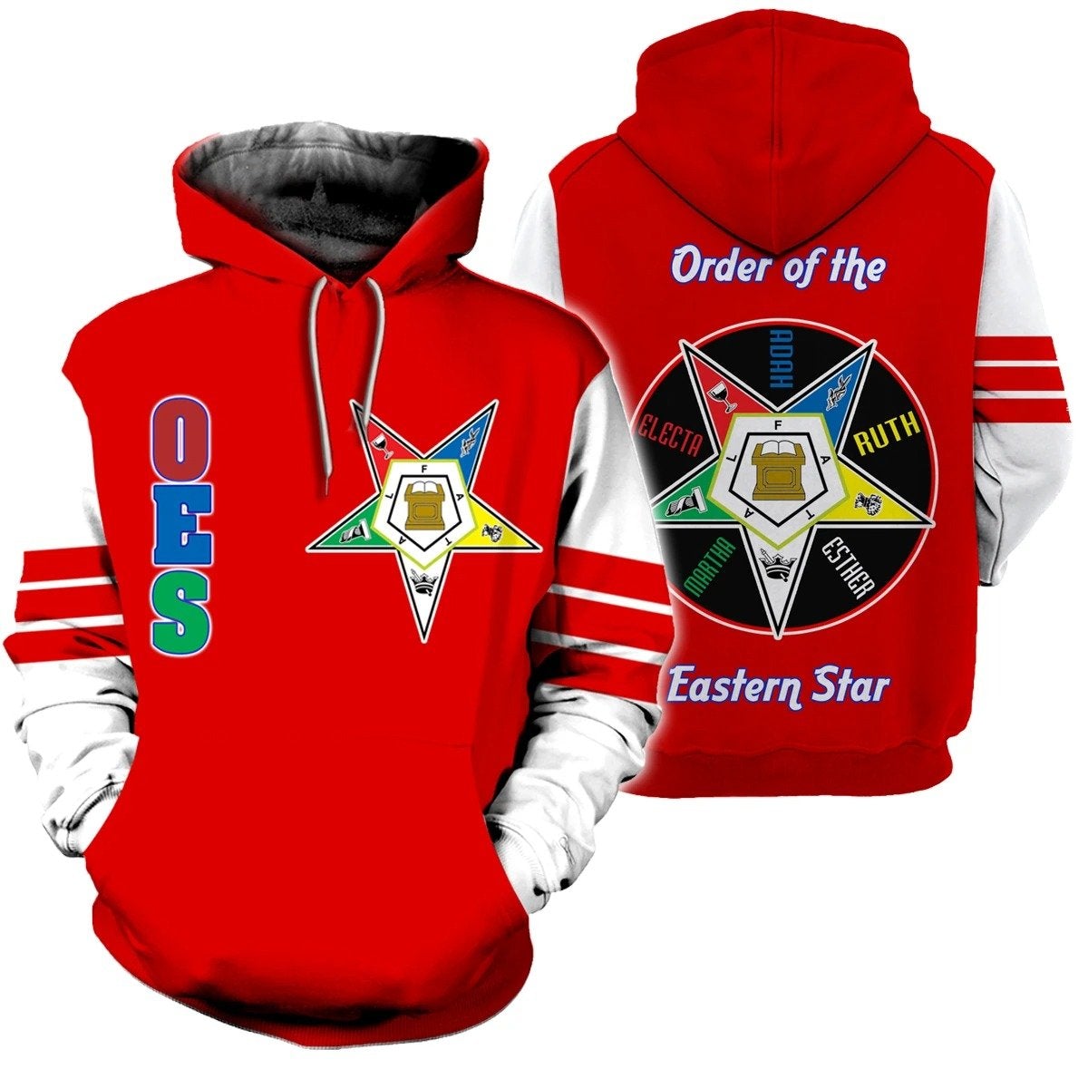African Hoodie Oes Of The Eastern Star Hoodie Strenght Style - Wonder Print Shop