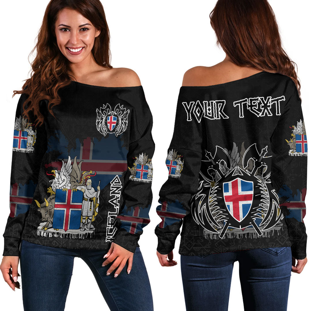 custom-viking-iceland-flag-and-map-off-shoulder-sweaters-style-viking-geri-and-freki