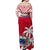 Personalised Samoa Matching Hawaiian Shirt And Dress Samoan Coat Of Arms With Coconut Red Style - Wonder Print Shop