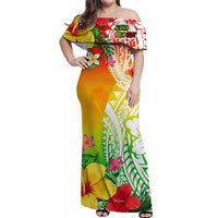 Aloha Poly Fest Matching Hawaiian Shirt And Dress Polynesian Pattern With Tropical Flowers - Wonder Print Shop