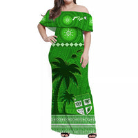 custom-personalised-bula-fiji-off-shoulder-long-dress-fijian-tapa-with-palm-tree-green