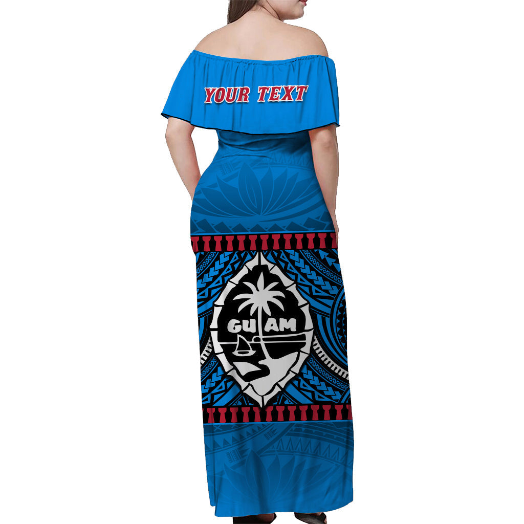 custom-personalised-guam-chamorro-off-shoulder-long-dress-latte-stone-blue-polynesian-haligi