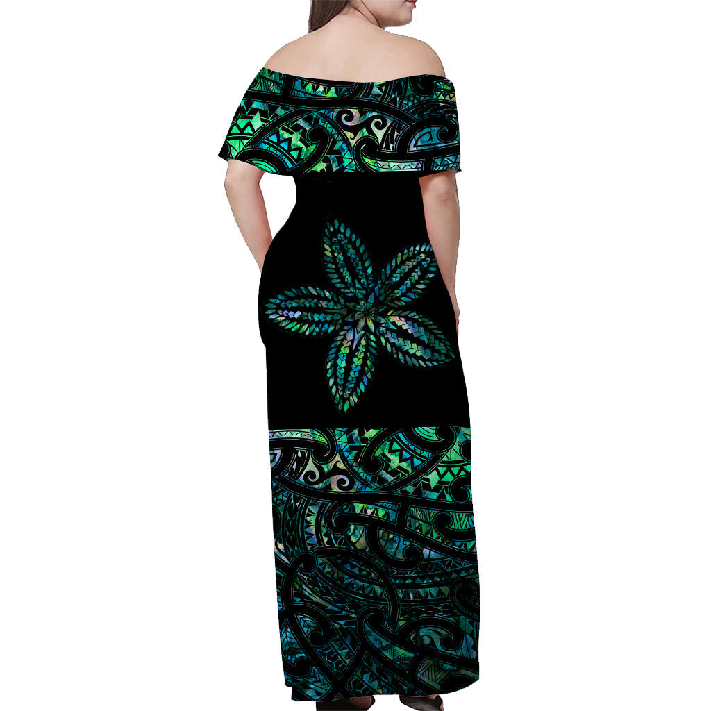 new-zealand-off-shoulder-long-dress-maori-paua-shell-ver02