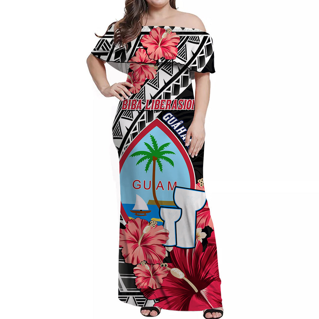 guam-chamorro-off-shoulder-long-dress-happy-liberation-day-latte-stone-version-black