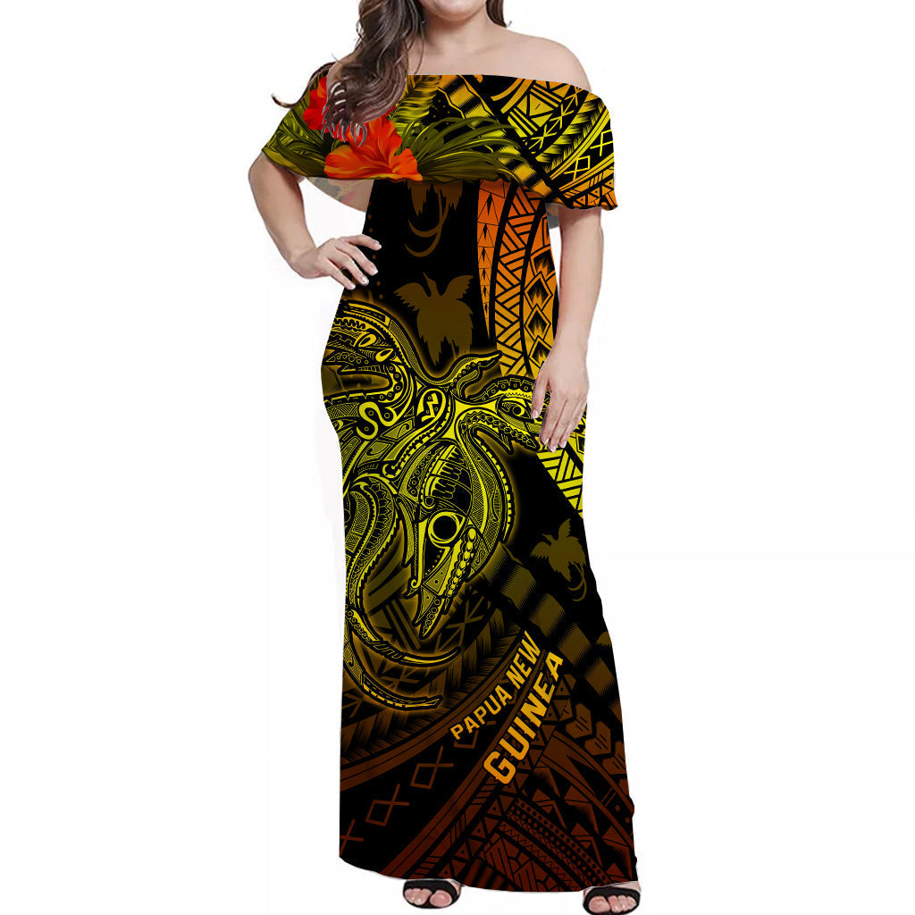 custom-personalised-papua-new-guinea-off-shoulder-long-dress-raggiana-birds-of-paradise-special-01