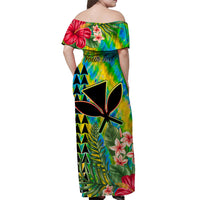 custom-personalised-hawaii-rainbow-tie-dye-long-sleeve-button-shirt-flowers-polynesian-hawaiian-tribal-ver05