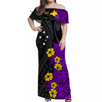 custom-personalised-papua-new-guinea-birds-of-paradise-women-off-shoulder-long-dress-purple