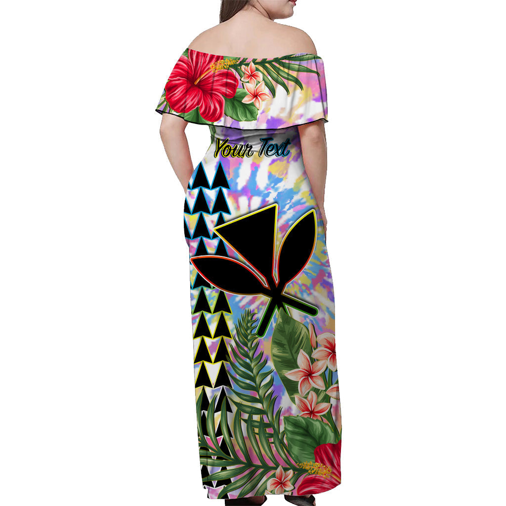 custom-personalised-hawaii-rainbow-tie-dye-long-sleeve-button-shirt-flowers-polynesian-hawaiian-tribal-ver06