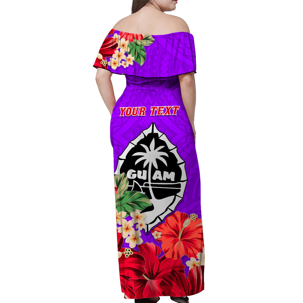 custom-personalised-guam-chamorro-off-shoulder-long-dress-latte-stone-flowers-style-purple