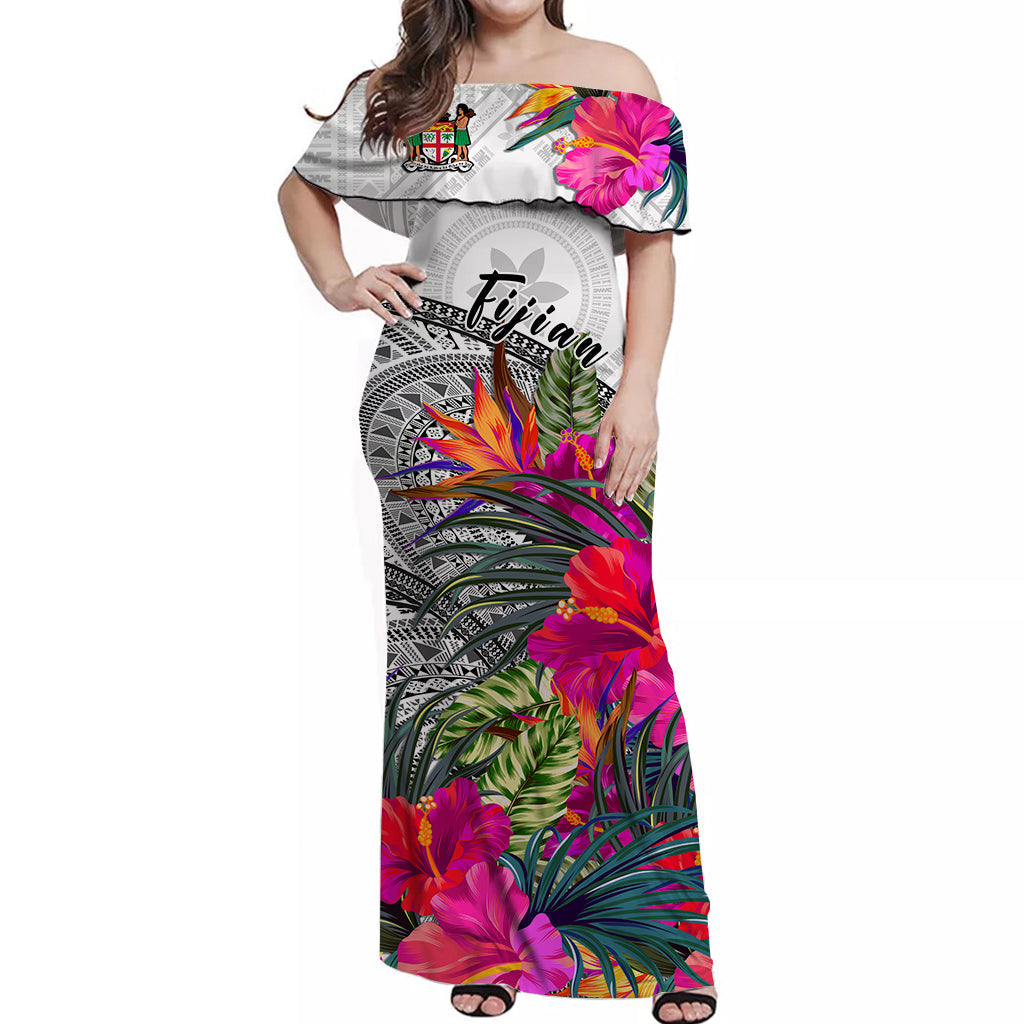 custom-personalised-fiji-tapa-off-shoulder-long-dress-speical-fijian-masi-be-loved-hibiscus