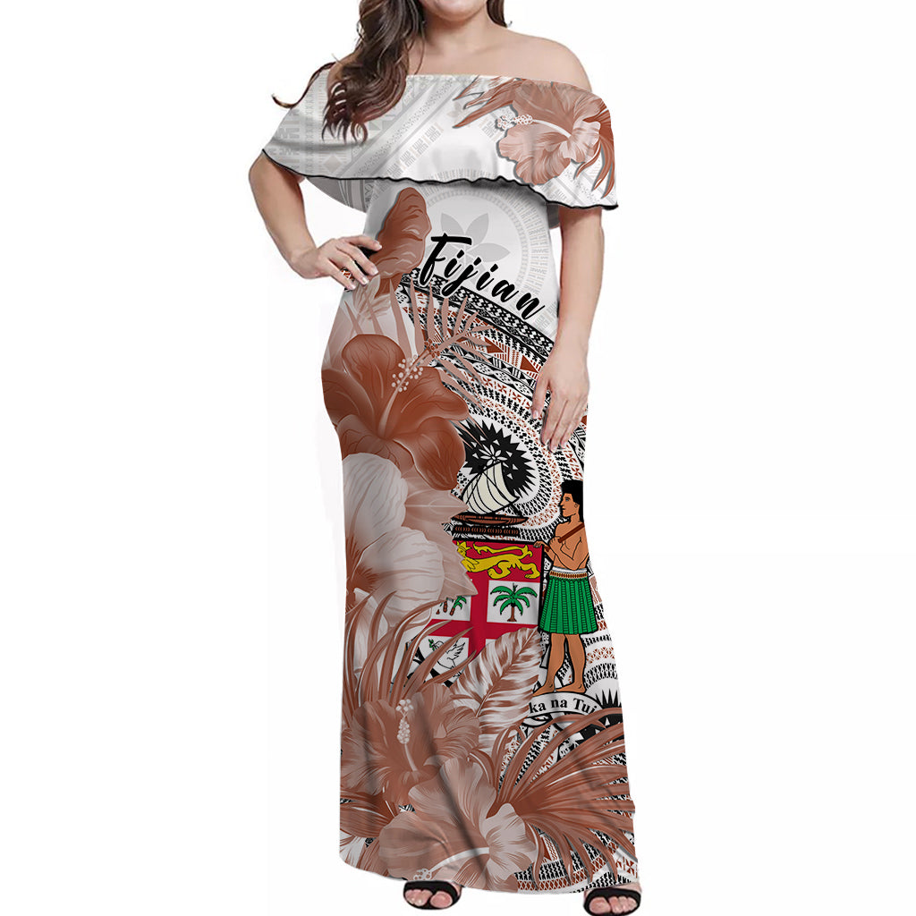 custom-personalised-fiji-tapa-off-shoulder-long-dress-white-fijian-masi-be-loved-hibiscus