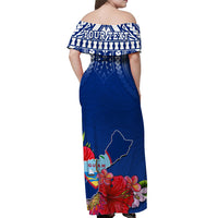 custom-personalised-guam-chamorro-off-shoulder-long-dress-guaman-latte-stone-tropical-flowers-blue-version