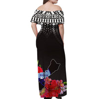 custom-personalised-guam-chamorro-off-shoulder-long-dress-guaman-latte-stone-tropical-flowers-black-version