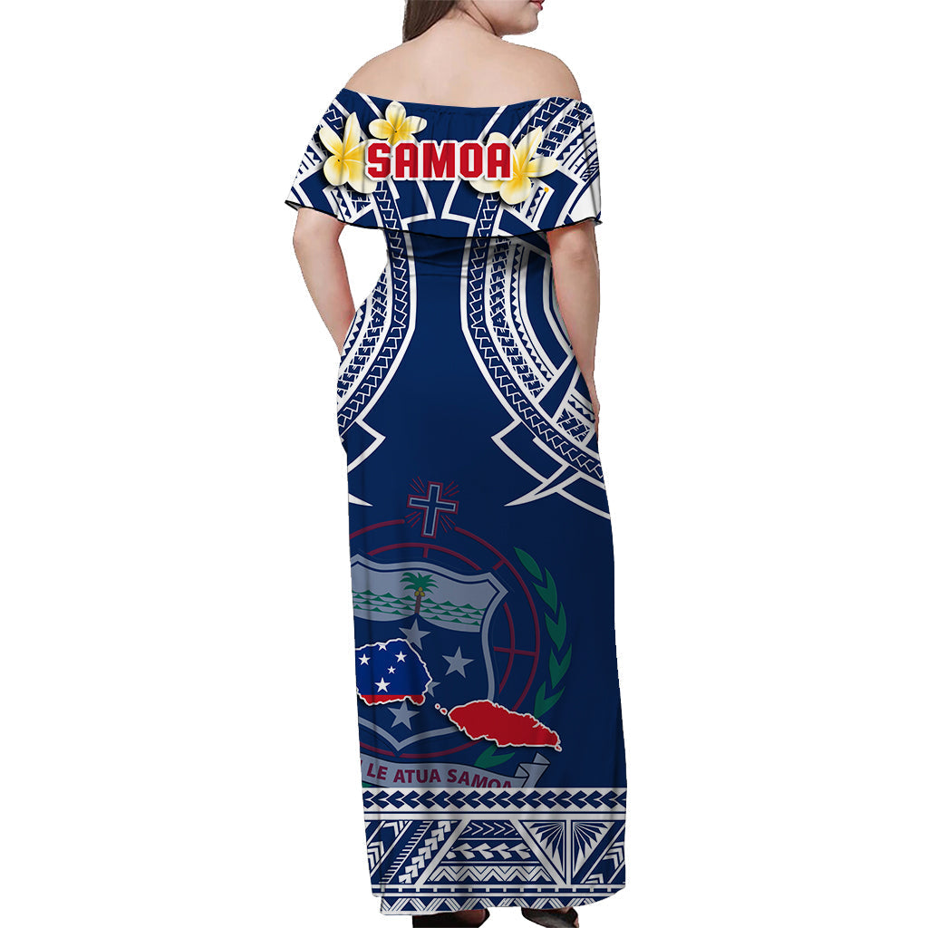 Samoa Matching Hawaiian Shirt And Dress Samoan Plumeria Flowers Mix Polynesian Pattern - Wonder Print Shop