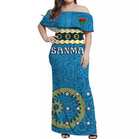 Personalised Sanma Province Matching Hawaiian Shirt And Dress Vanuatu Pig Tusk Polynesian Flag Style - Wonder Print Shop