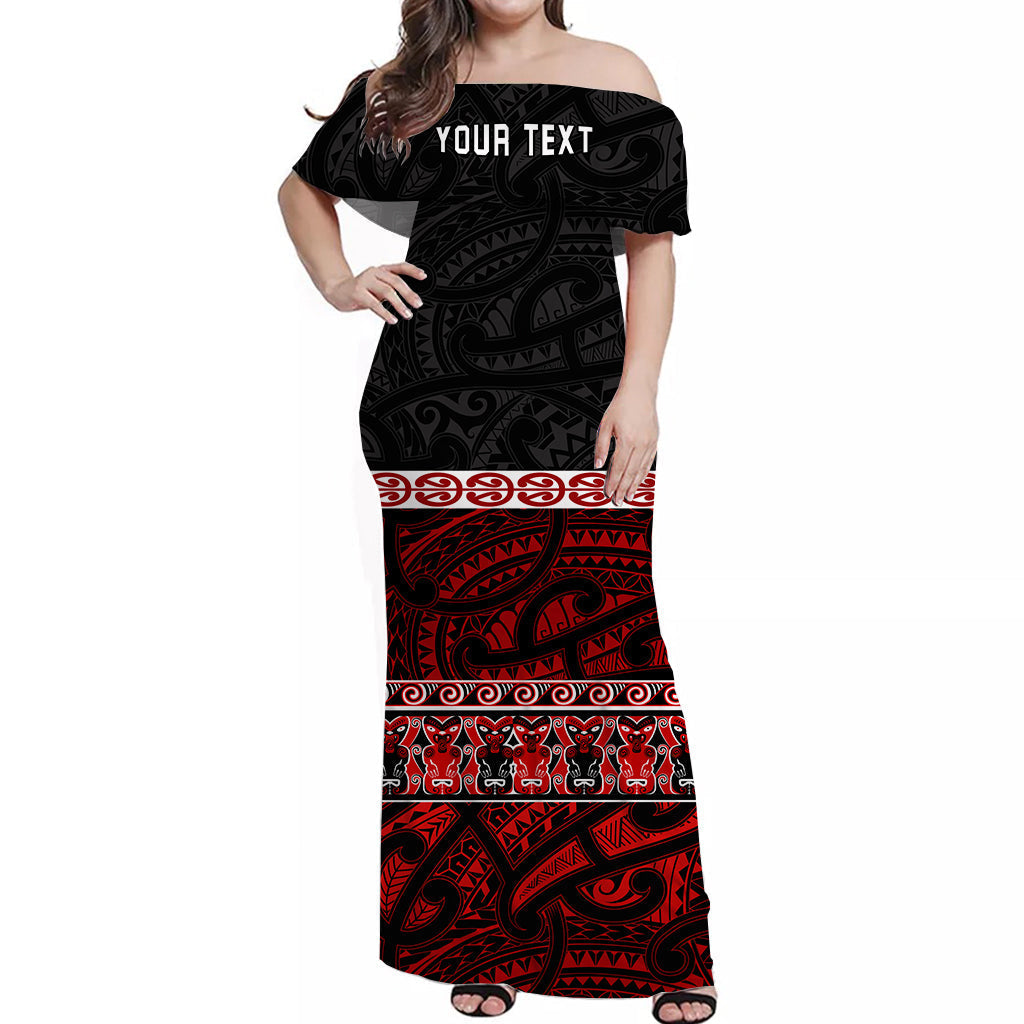 custom-personalised-new-zealand-off-shoulder-long-dress-maori-simple-red
