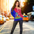 Haiti Off Shoulder Sweater Haiti Flag Dashiki Simple Style - Wonder Print Shop