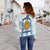 Argentina Football 2022 Off Shoulder Sweater Vamos La Albiceleste - Wonder Print Shop