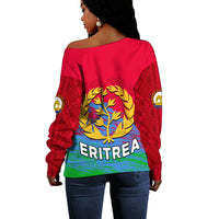 Eritrea Off Shoulder Sweater Eritrean Independence Day LT13 - Wonder Print Shop