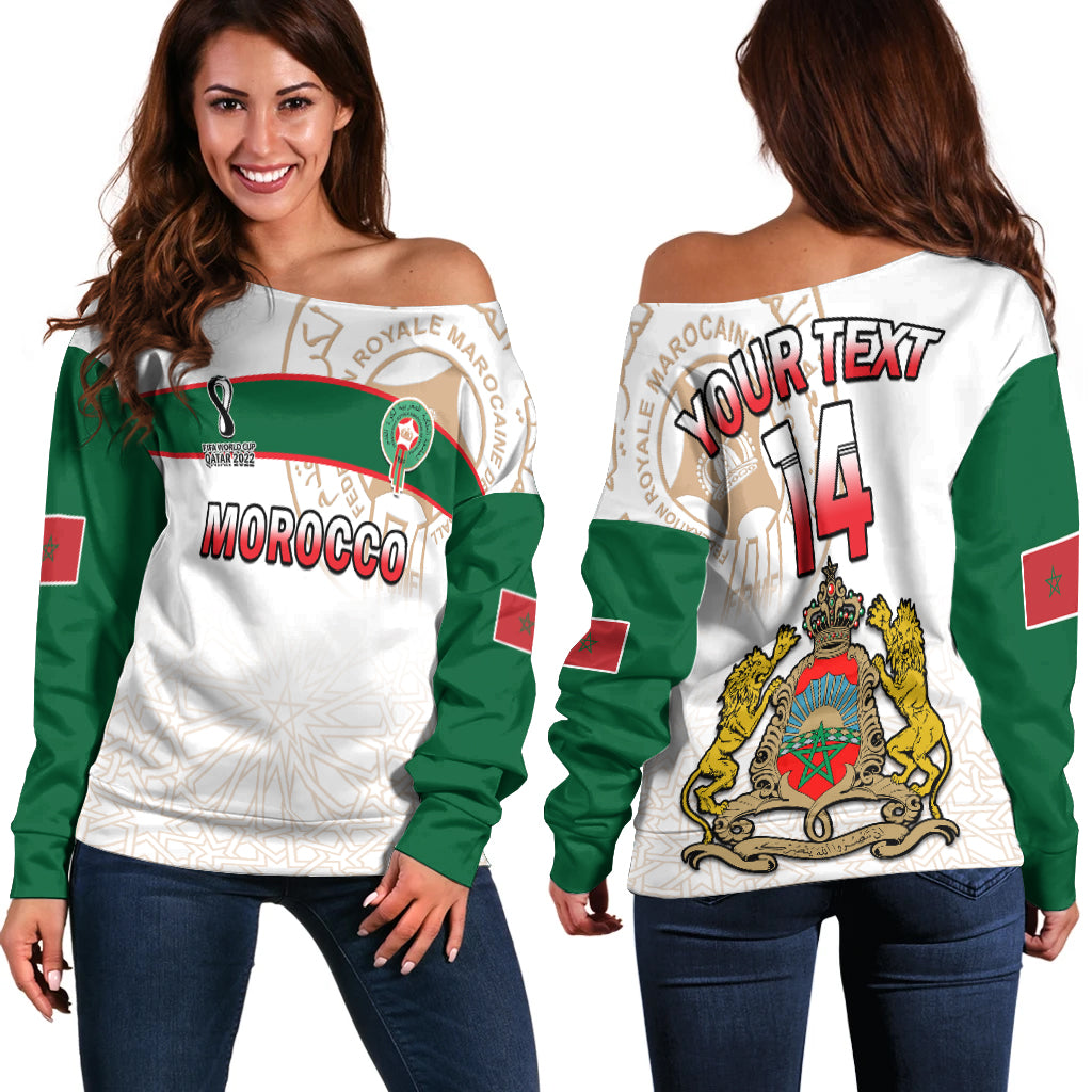 custom-text-and-number-morocco-football-off-shoulder-sweater-atlas-lions-white-world-cup-2022