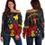 Custom Personalised Papua New Guinea Anniversary Off Shoulder Sweater 47th Independence Day Since 1975 LT13 - Wonder Print Shop