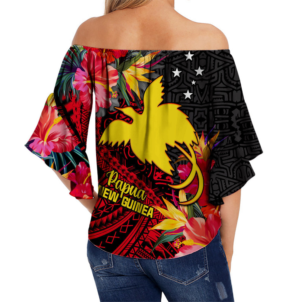 custom-personalised-papua-new-guinea-off-shoulder-waist-wrap-top-bird-of-paradise