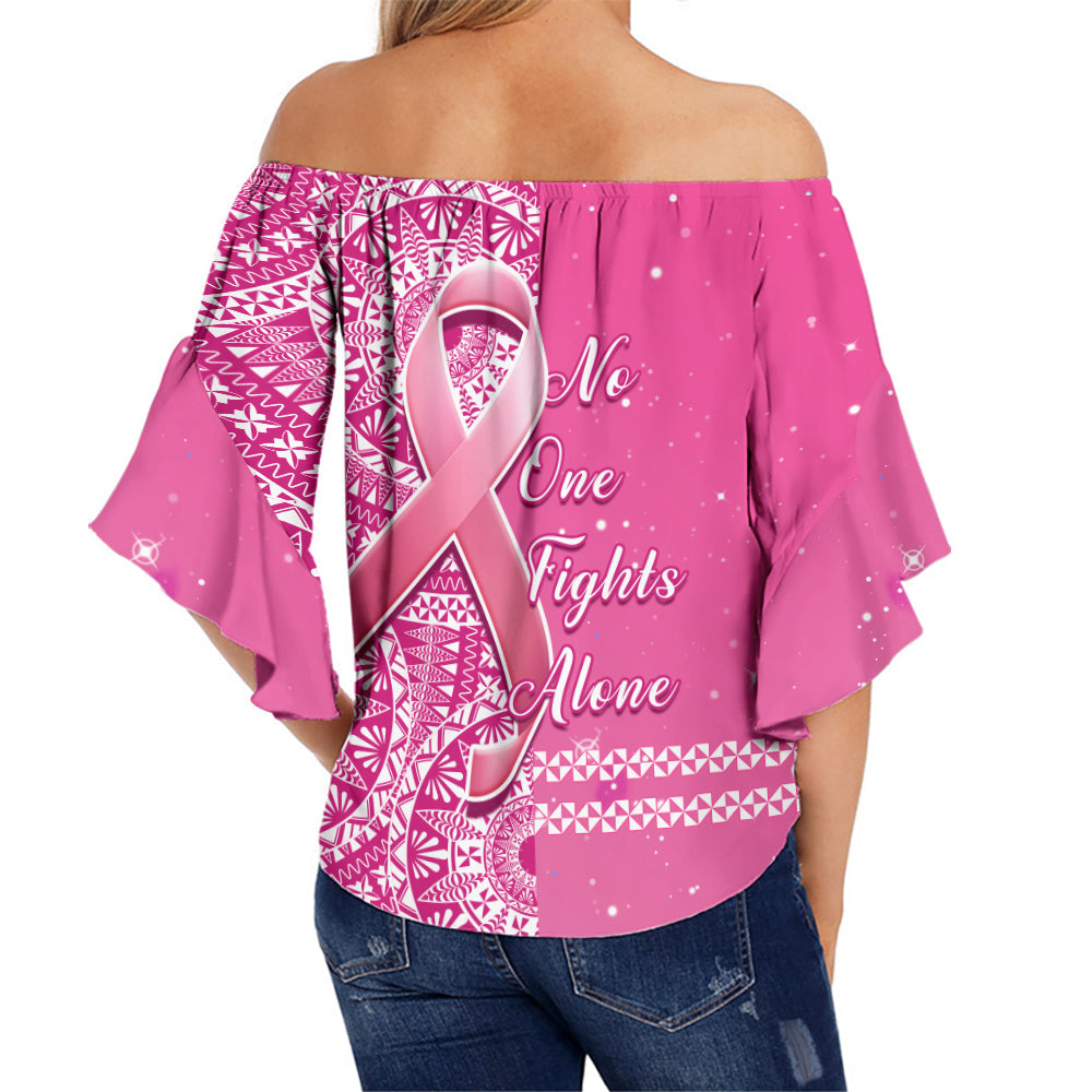 tonga-breast-cancer-off-shoulder-waist-wrap-top-tongan-ngatu-pattern-no-one-fights-alone