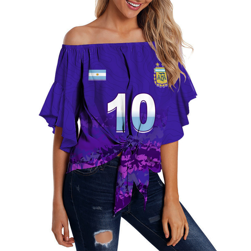 custom-text-and-number-argentina-football-off-shoulder-waist-wrap-top-go-champions-la-albiceleste
