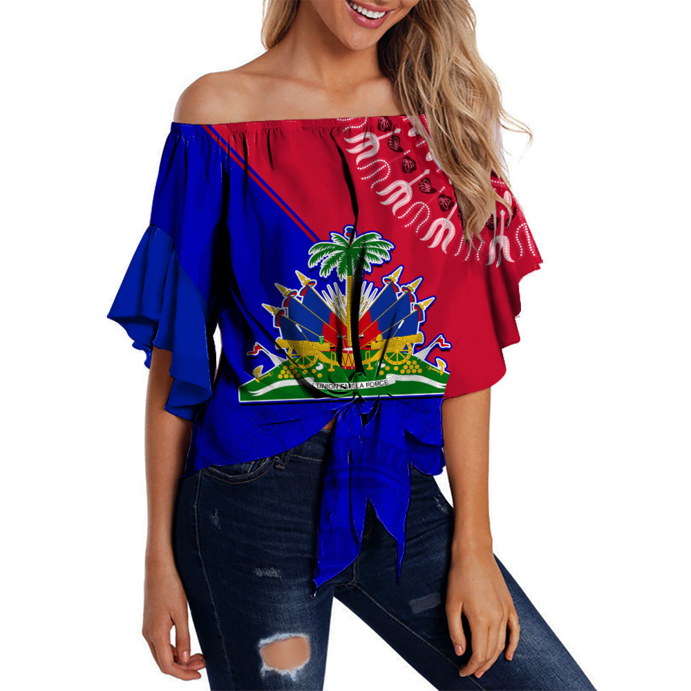 haiti-off-shoulder-wrap-waist-top-haiti-flag-dashiki-simple-style