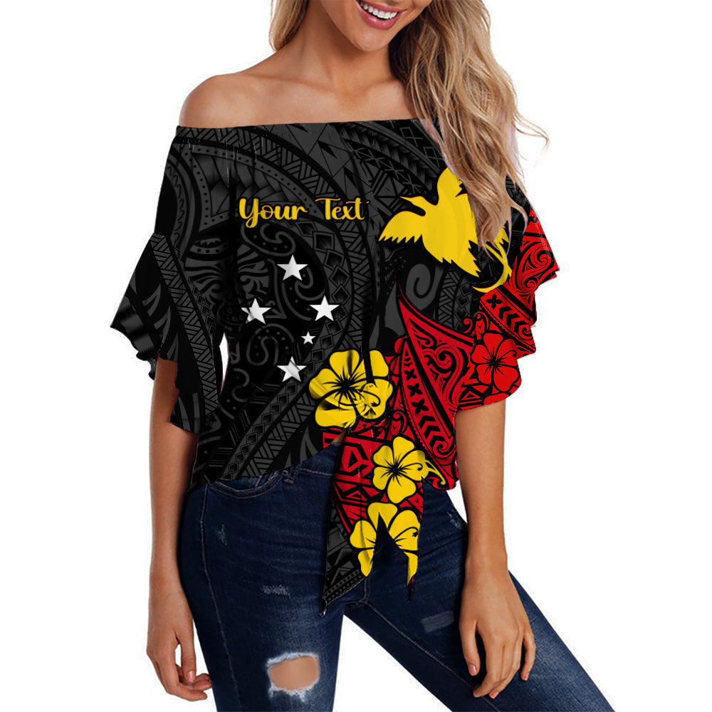 custom-personalised-papua-new-guinea-anniversary-off-shoulder-waist-wrap-top-47th-independence-day-since-1975
