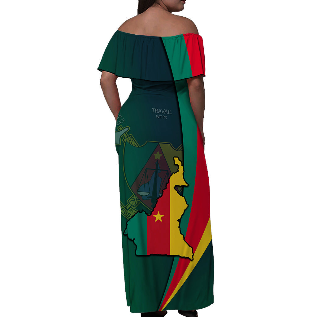 cameroon-off-shoulder-long-dress-map-cameroun-style-flag