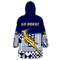South Africa Rugby Wearable Blanket Hoodie Outgoing Tour Go Springboks - Wonder Print Shop