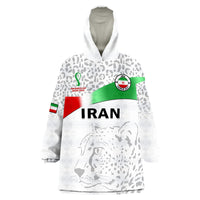 Iran Football Wearable Blanket Hoodie Team Melli World Cup 2022 - Wonder Print Shop