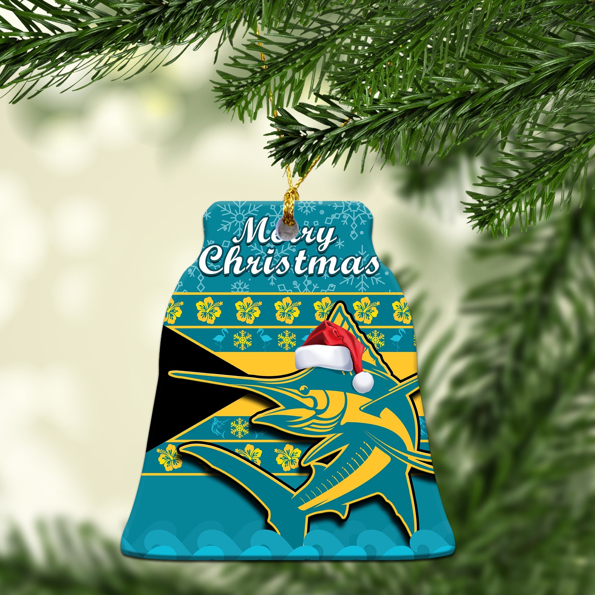 bahamas-christmas-ornaments-bahamian-blue-marlin-merry-chirstmas