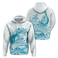 Custom Guam Hoodie Ocean and Turtle Simple Style - Wonder Print Shop