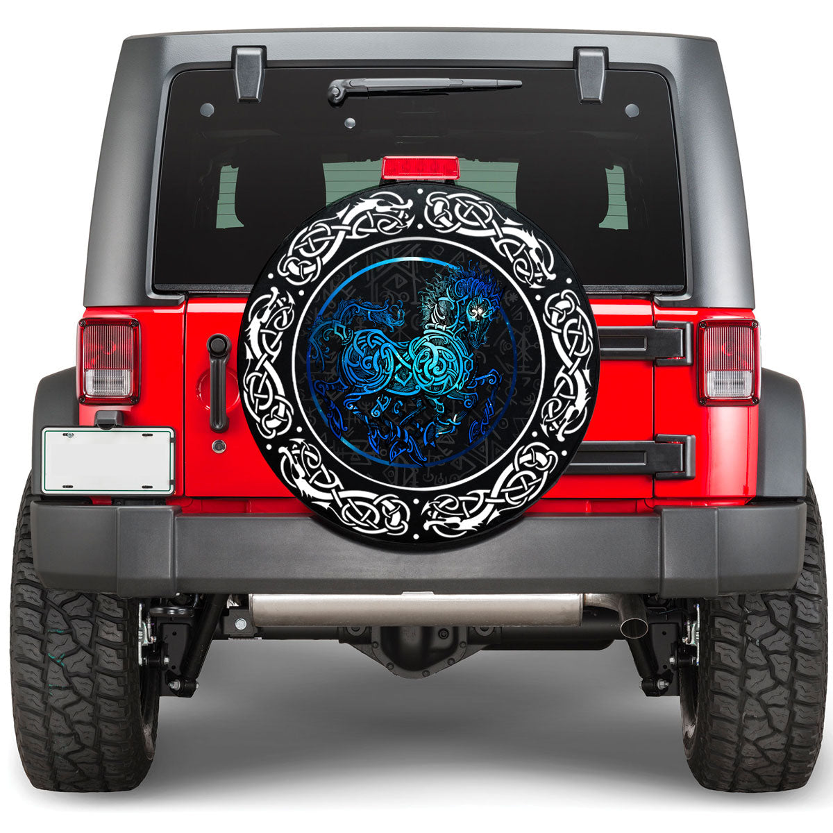 Viking Odin Sleipnir Viking Spare Tire Cover RLT12 - Wonder Print Shop